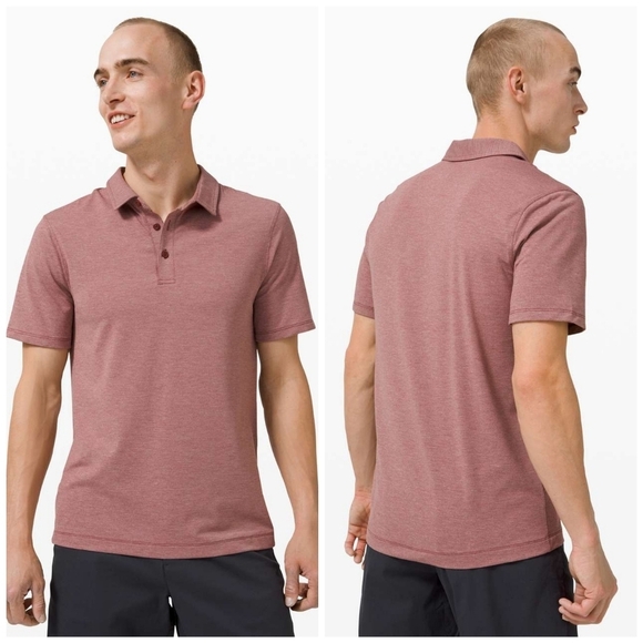 Lululemon Evolution PoloHeathered Smoky Red - Picture 1 of 7